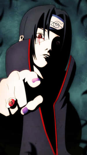 Cute Sasuke Steeling A Glimpse Of The Village Wallpaper