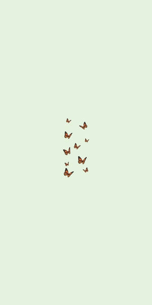 Cute Simple Butterflies Wallpaper