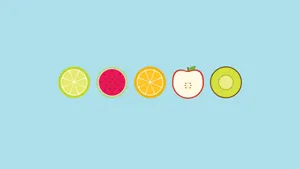 Cute Simple Fruits Wallpaper