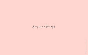 Cute Simple Pink Word Text Aesthetic Desktop Wallpaper