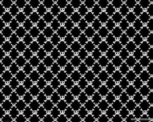 Cute Skeleton Diamond Pattern Wallpaper
