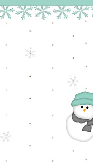 Cute Snow Christmas Artwork Wallpaper