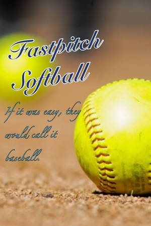 Cute Softball Fastpitch Wallpaper