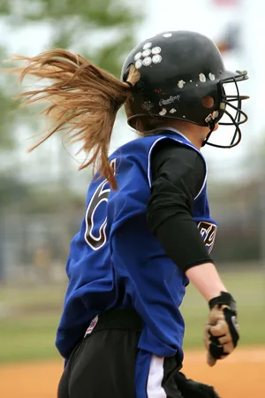 Cute Softball Girl Wallpaper