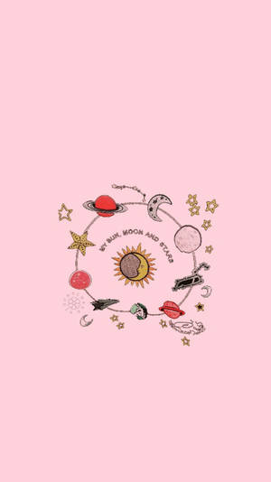 Cute Solar System Aesthetic Phone Wallpaper