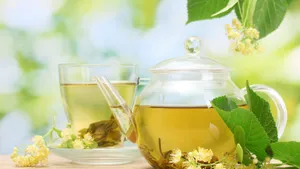 Cute Tea Garden Theme Design Wallpaper
