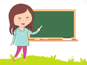 Cute Teacher Teaching Wallpaper