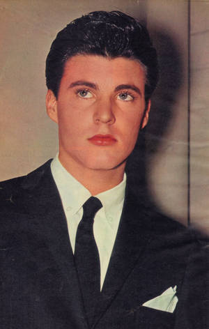 Cute Teenage American Singer Rick Nelson Wallpaper