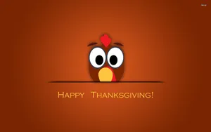Cute Thanksgiving Rooster Head Wallpaper