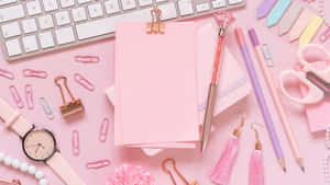 Cute Things Used In Studying Wallpaper