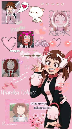 Cute Uraraka Aesthetic Cell Phone Wallpaper