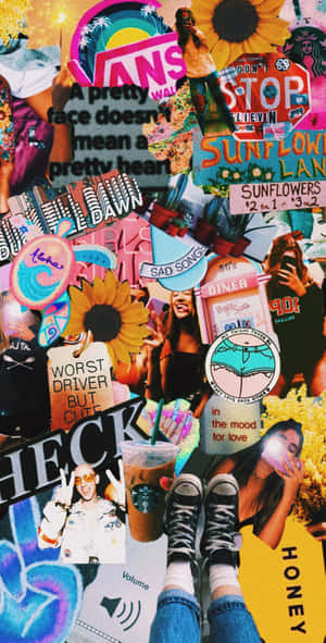Cute Vsco Aesthetic Collage Wallpaper