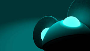 Cyan 3d Mouse Figure Wallpaper