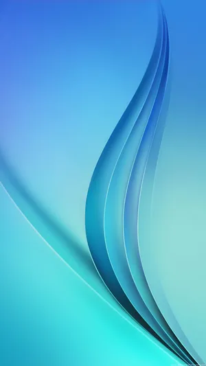 Cyan Wave Abstract Samsung Wallpaper