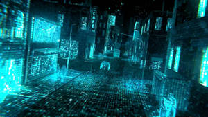 Cyber Hacking Street Wallpaper