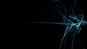 Cyber Neurons In Black Wallpaper