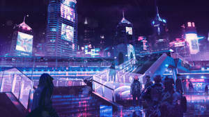 Cyberpunk 1920x1080 Neon Night City Wallpaper