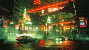 Cyberpunk 2560x1440 Building Lights Wallpaper