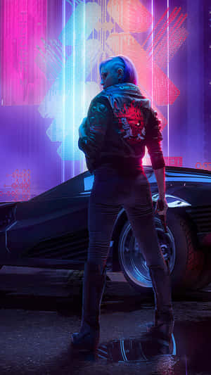 Cyberpunk2077 Characterand Car Wallpaper