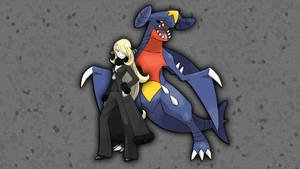 Cynthia And Garchomp Wallpaper