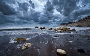 Cyprus Cloudy Ocean Wallpaper