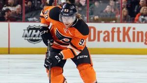 Czech Professional Ice Hockey Player Jakub Voracek In Action Wallpaper