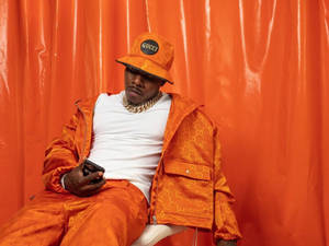 Dababy Orange Aesthetic Wallpaper