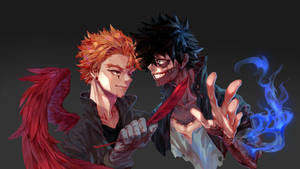 Dabi Blue Flame Keigo Takami Red Wings Wallpaper