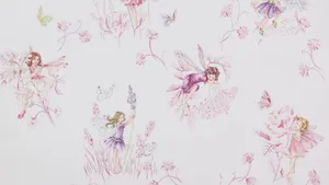 Dainty Pink Fairy Wallpaper