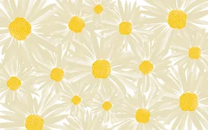 Daisy Aesthetic Computer Artsy Wallpaper