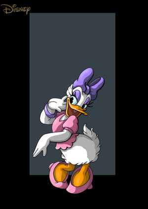 Daisy Duck Cute Face Wallpaper