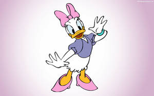 Daisy Duck Model Pose Wallpaper