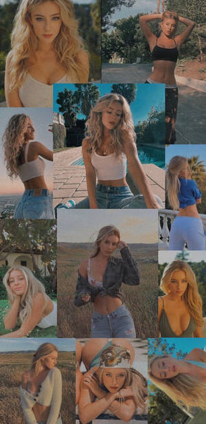 Daisy Keech Aesthetic Collage Wallpaper