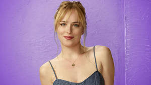 Dakota Johnson Sleeveless Dress Wallpaper