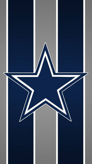 Dallas Cowboys Gray And Blue Stripes Wallpaper