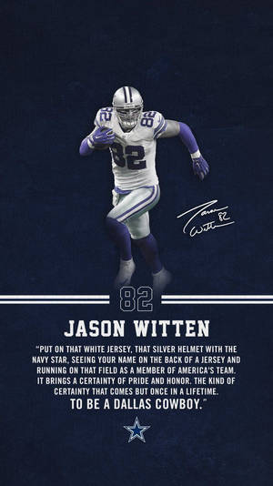 Dallas Cowboys Jason Witten Message Wallpaper