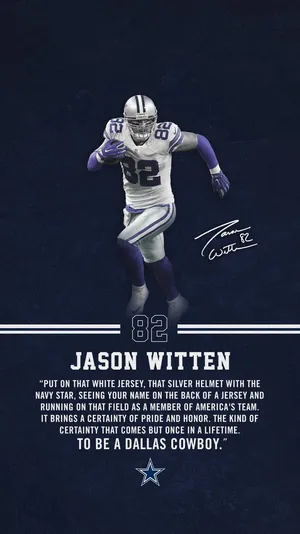 Dallas Cowboys Jason Witten Message Wallpaper