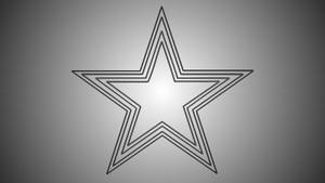 Dallas Cowboys Star Logo Outline Ombré Wallpaper