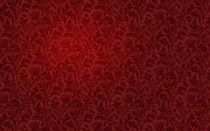 Damask Pattern In Maroon Color Wallpaper