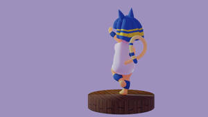 Dancing Ankha Animal Crossing Figure Wallpaper