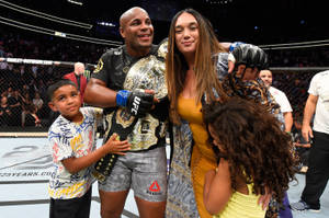 Daniel Cormier With Family Wallpaper