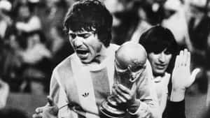 Daniel Passarella Champion Football Star Wallpaper