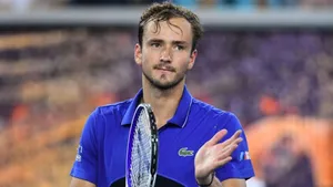 Daniil Medvedev In Blue Shirt Wallpaper