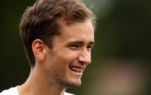 Daniil Medvedev Wide Smile Wallpaper