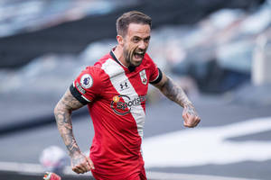 Danny Ings Yells On Field Wallpaper