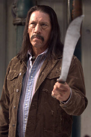 Danny Trejo With A Sharp Machete Wallpaper