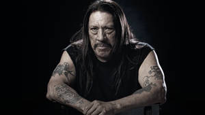 Danny Trejo With Full Sleeve Tattoos Wallpaper