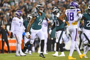 Darius Slay Philadelphia Eagles Football Celebration Photography Wallpaper