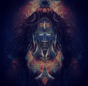 Dark Abstract Mahadev Rudra Avatar Wallpaper