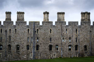 Dark Aesthetic Windsor Castle Walls Wallpaper